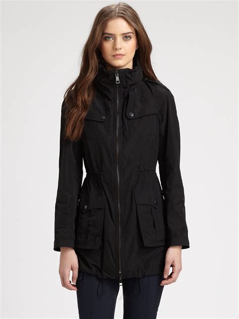 burberry black jaket|Burberry brit anorak jacket.